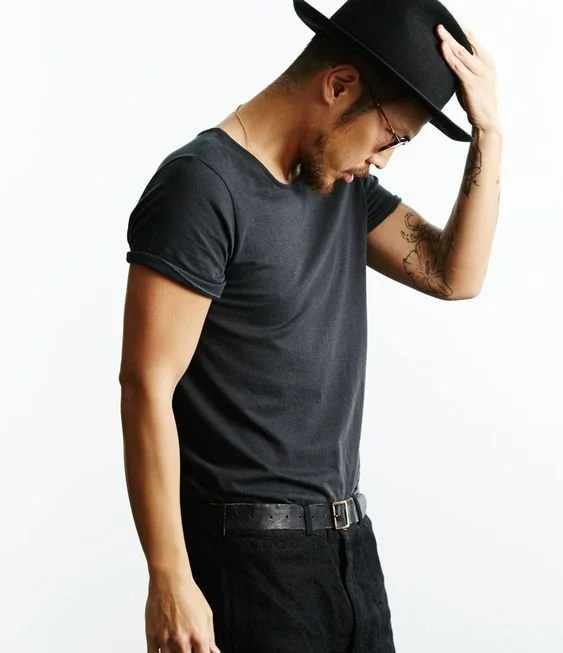 T-shirt uni - Merz B Schwanen