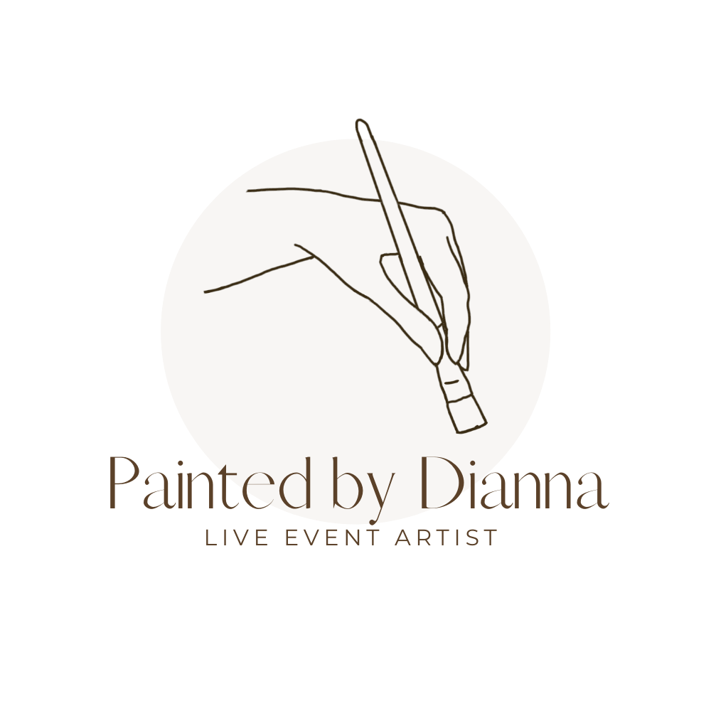 Painted by Dianna Forwell | Ontario Live Wedding Painter