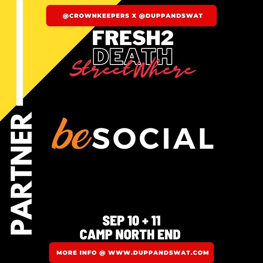 THE WAY OUR PARTNERS ARE SETUP!!! 🎉🎉🎉 thanks to @besocialplease @blackmothbars @blumenthalarts @campnorthend @paidnfullcarclub @macflyfresh and @veganvibeseries for the link up!! 

FRESH2DEATH: STREETWHERE RUNS SEP 10-11th at @campnorthend 👀

(li