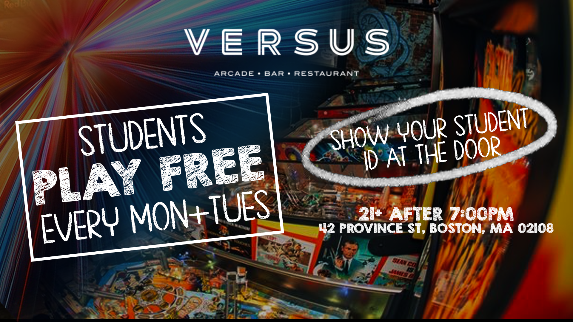 Show your school ID and play for FREE