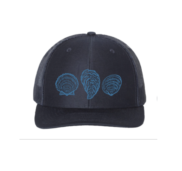 3 Shell Trucker Cap / Navy Blue