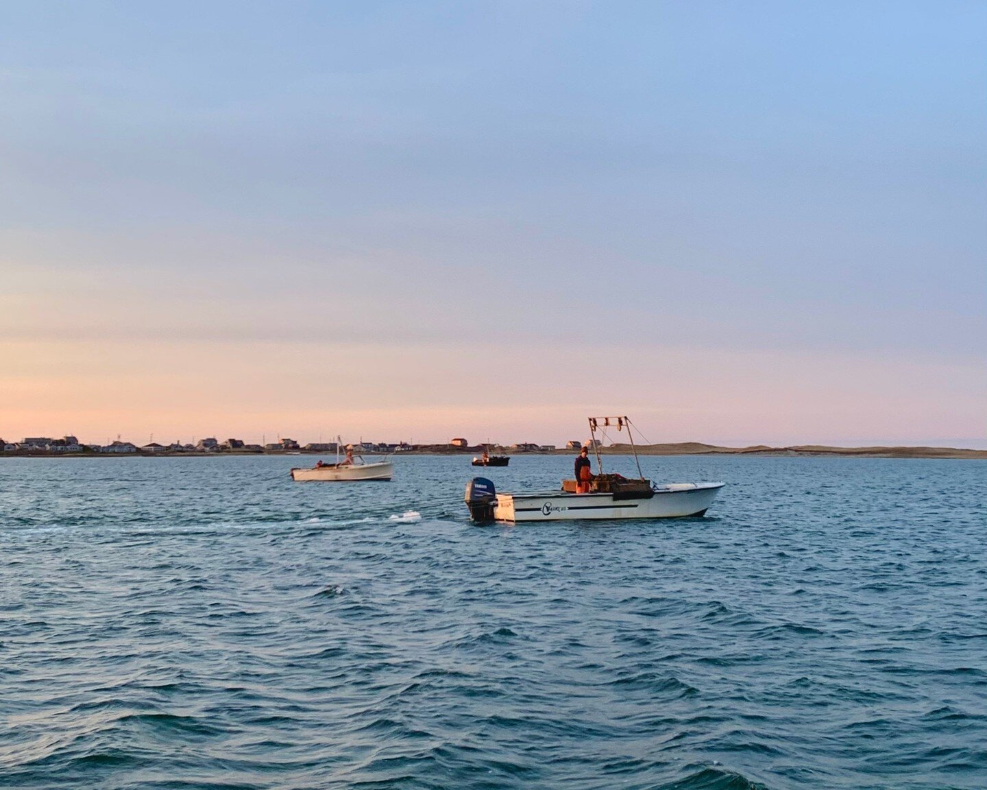 It's a Saturday, so why are commercial scallop boats out? Christmas is the only holiday that scalloping is closed for. So when it falls on a weekday, they are allowed to fish on the following Saturday. Since Christmas was on a Monday this year, the f