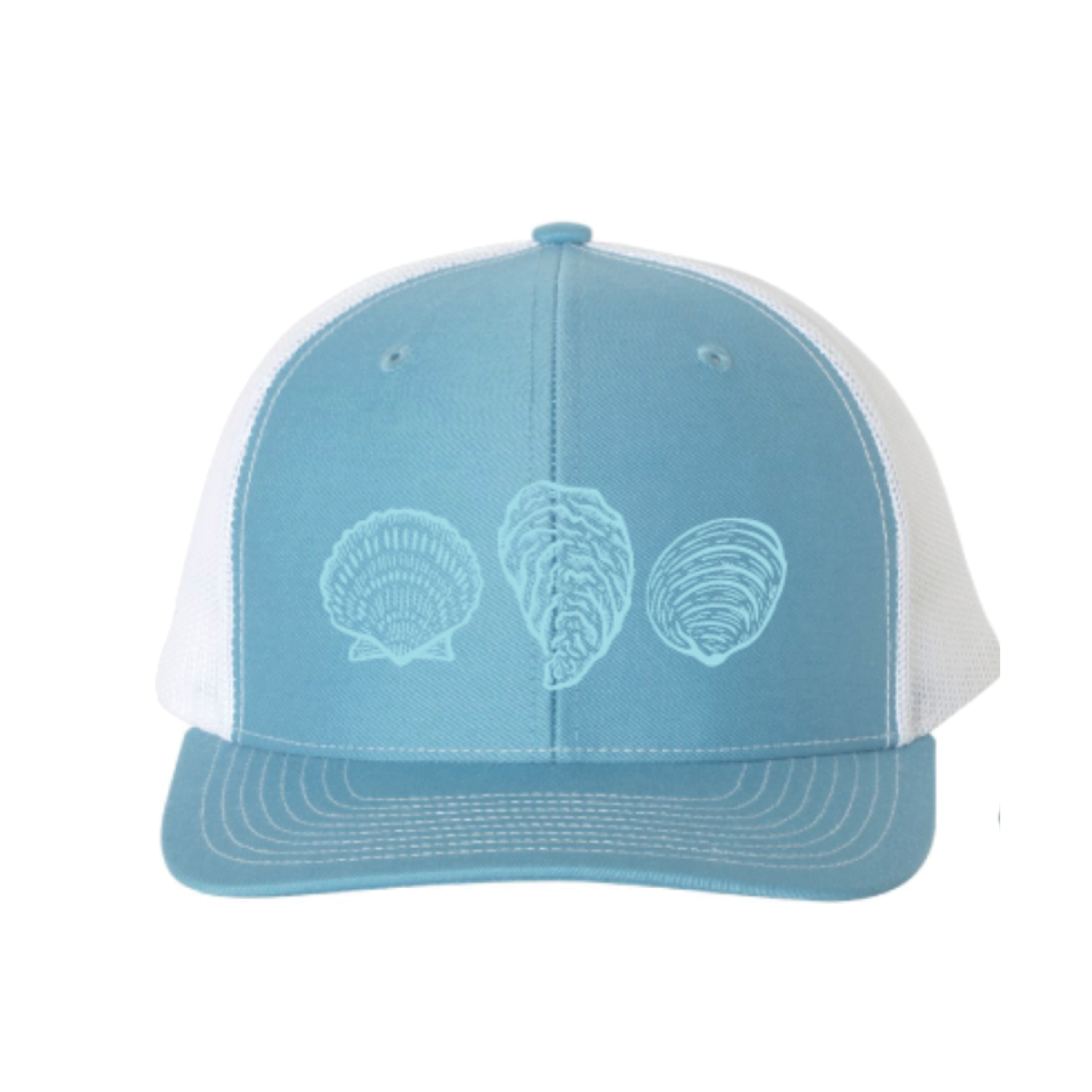 3 Shell Trucker Cap / Ocean Blue