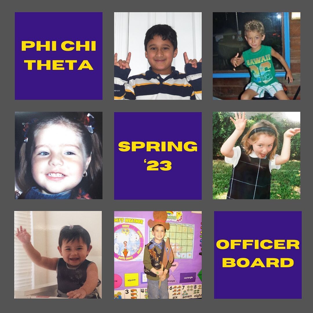 Introducing our Spring &lsquo;23 Officer Board! We&rsquo;re all super excited for this semester and can&rsquo;t wait to see what we accomplish together💜💛