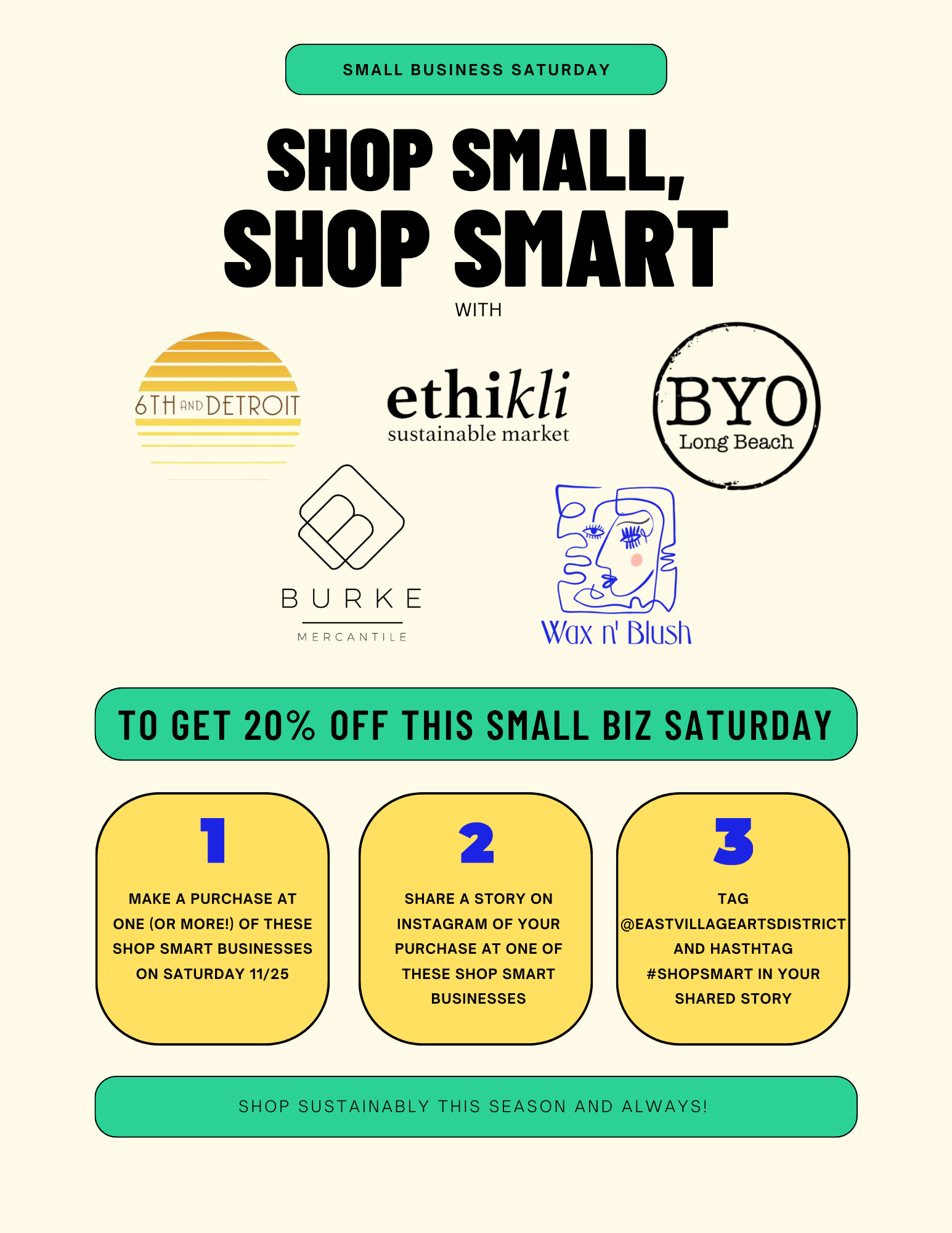 Shop Small, Shop Smart on Small Biz Saturday!