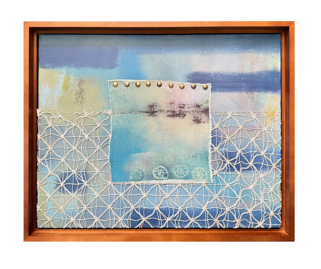 At Sea (mixed media, 16”x 20")
