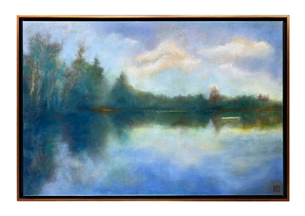 Calm Morning (acrylic on linen, 24" x 36")