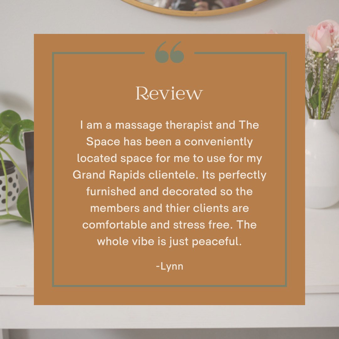 Feeling grateful for these kind words! 🙏 Our mission at The Space is to provide a haven where practitioners and clients alike can experience comfort, relaxation, and healing. Thank you for trusting us to be a part of your journey. Your satisfaction 