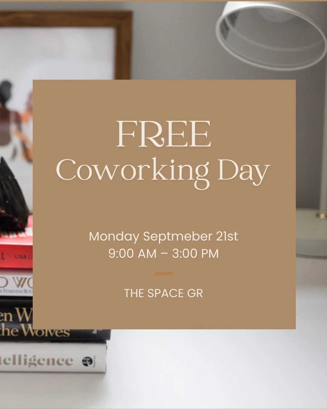 Join us Monday for the next FREE Coworking day! 

Bring the laptop. Bring the project you keep avoiding. Bring the book you need to read, your headphones, your journal, or the work you swear you&rsquo;re going to finish this week 😜 (we can help keep