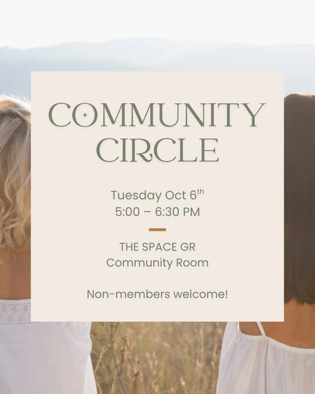 Join us Tuesday!  This is an evening to come sit with other women+ and talk about what&rsquo;s actually going on. The good stuff, the hard stuff, the messy thoughts, the thing you can&rsquo;t stop thinking about&hellip;all of it is welcome here.

And