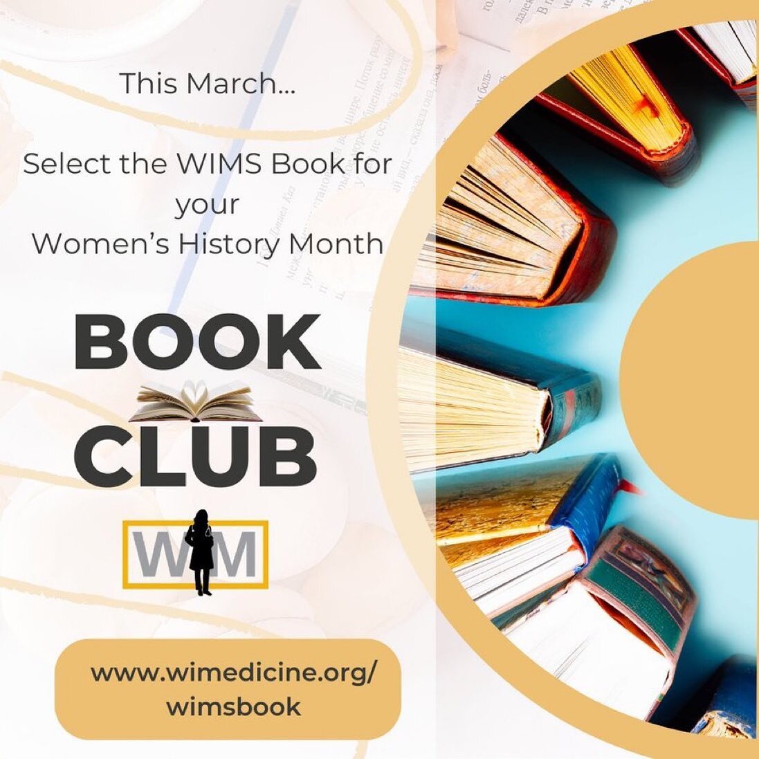 Women's History Month is a month away! 

Now is the perfect time to consider a group order if the #WIMSbook for your women in medicine group, your department/division, or your book club! 

More information about bulk orders and pricing: wimedicine.or