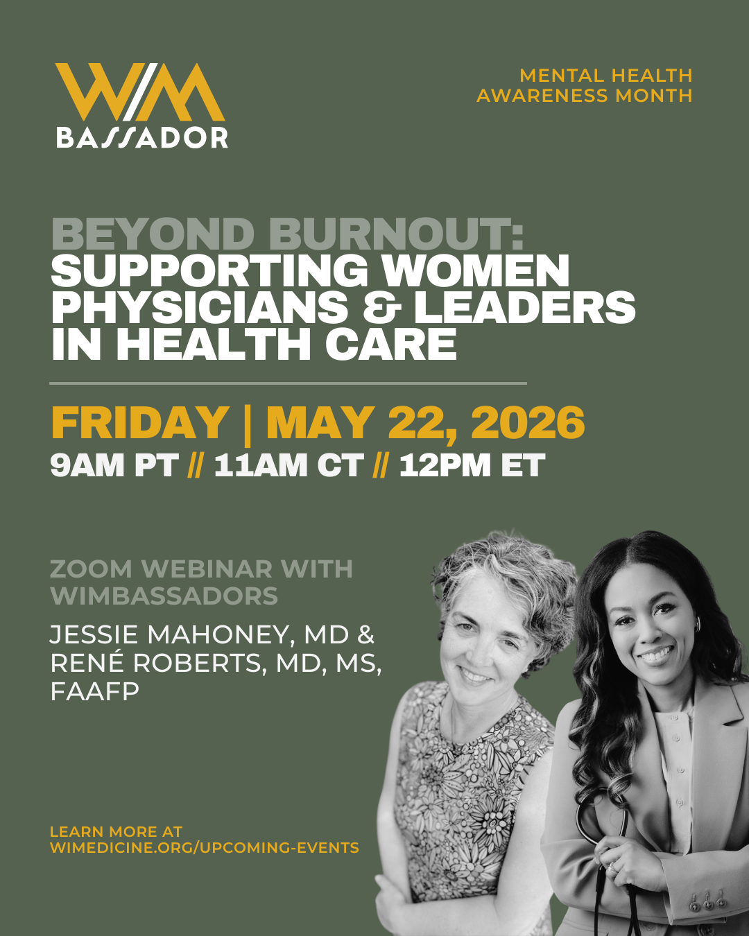 EVent recap: Beyond Burnout: Supporting Women Physicians and Leaders in Health Care (Mental Health Awareness Month) | 5.22.2026
