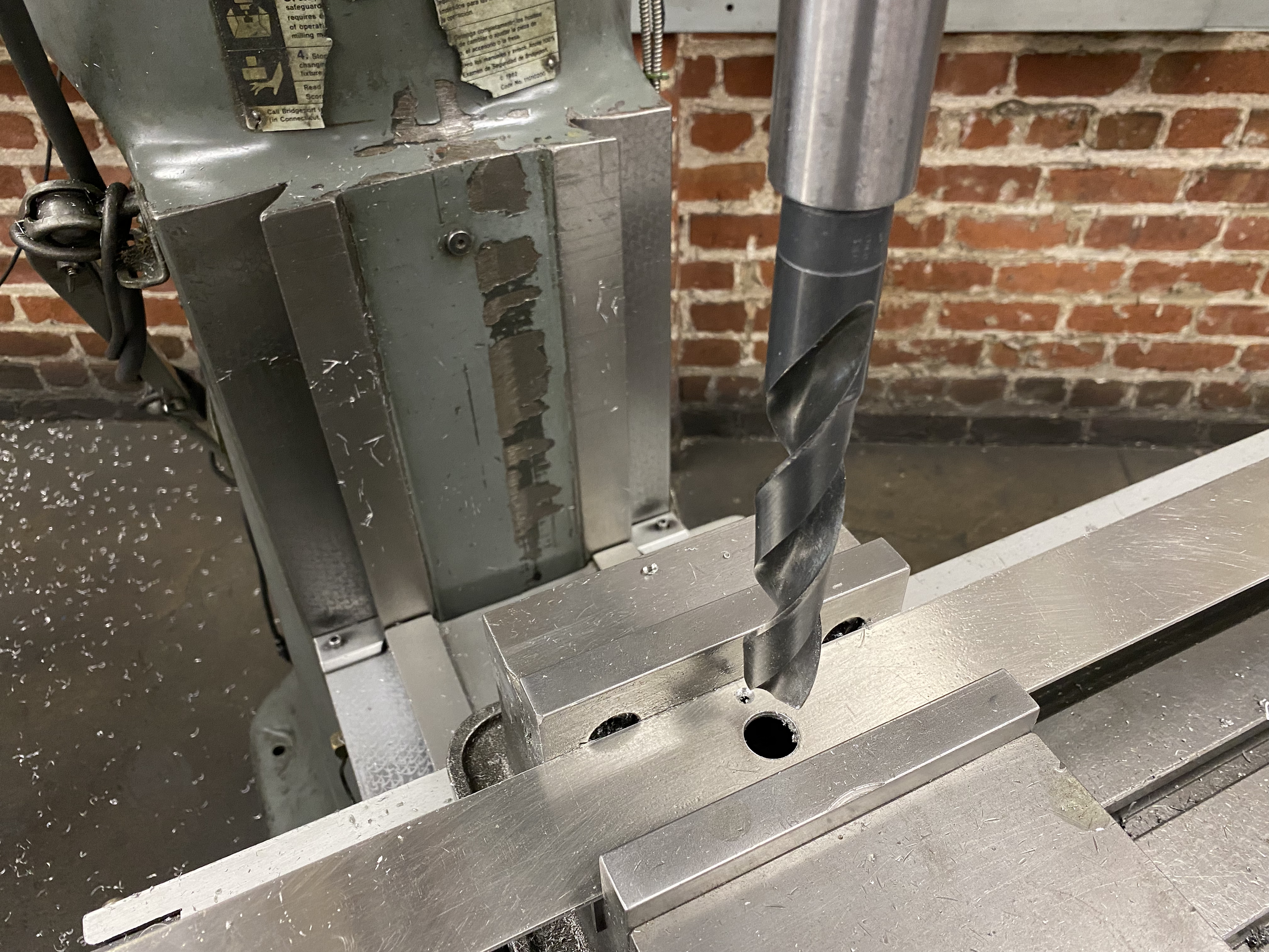 drilled large hole (63/64") for endpin