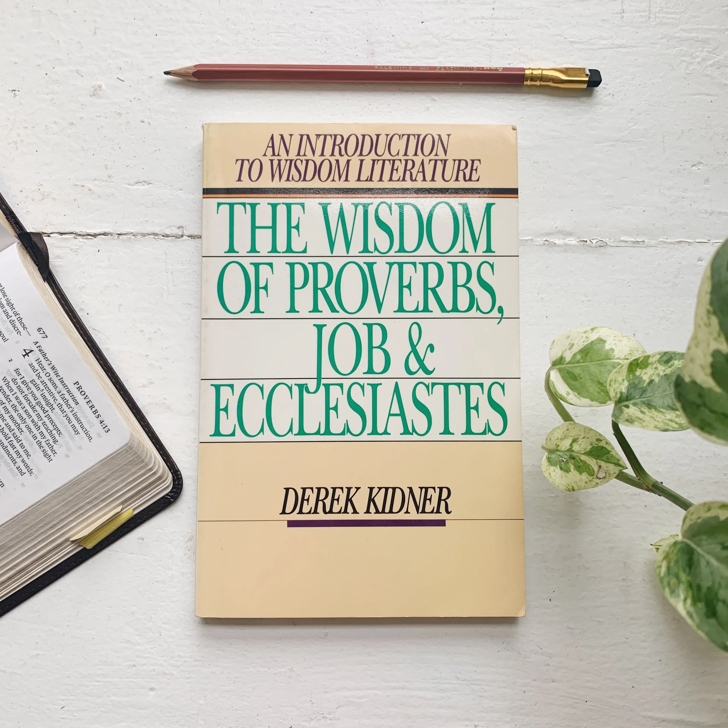 The Wisdom of Proverbs, Job &amp; Ecclesiastes by Derek Kidner Book Reflection and Review!