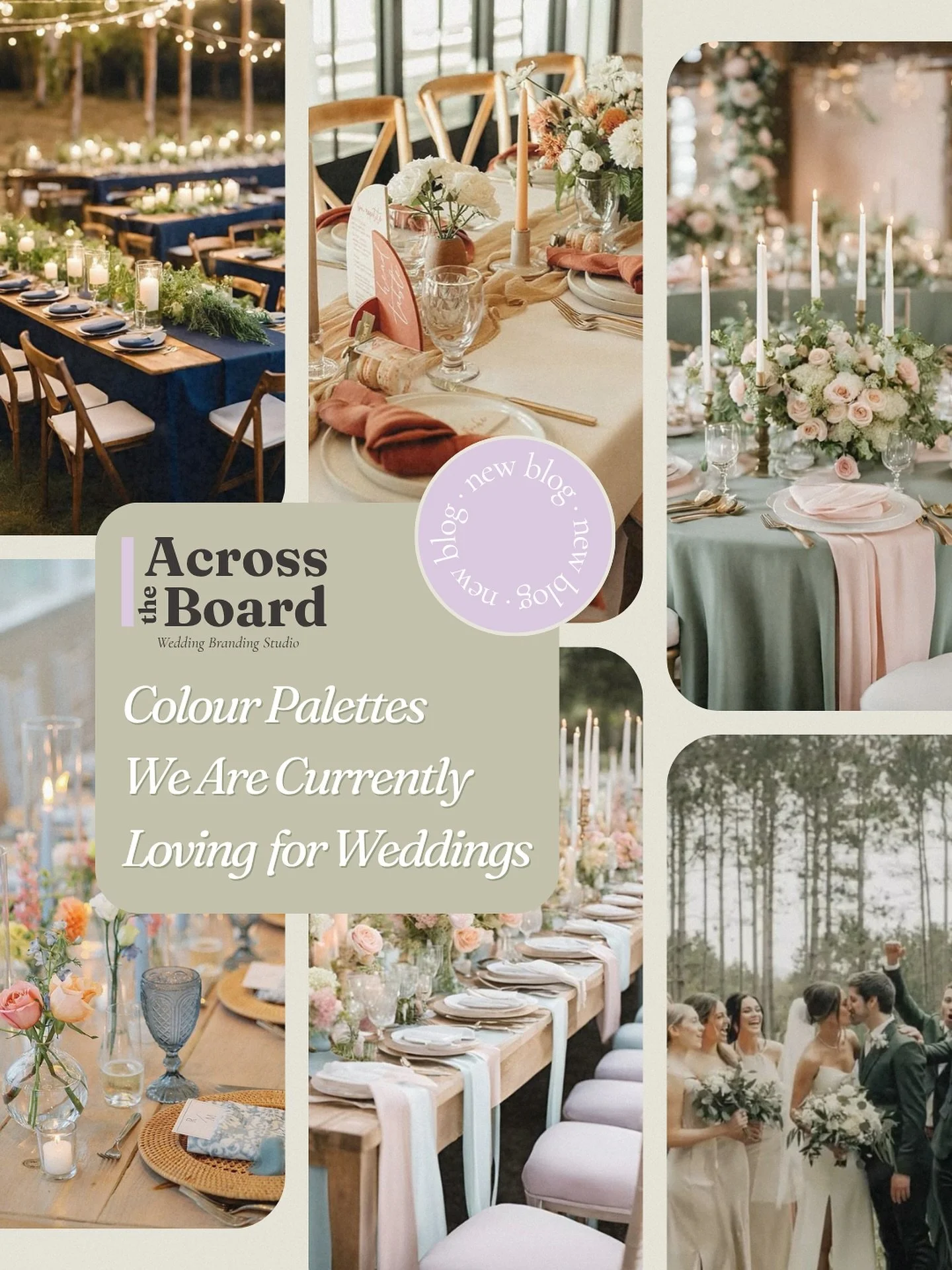 NEW BLOG 💌

Today we&rsquo;re talking our fave wedding colour palettes that we&rsquo;re currently obsessing over. ✨ 

Choosing your wedding colours can be one of the most exciting but challenging parts of planning a wedding, because all the vibes wi