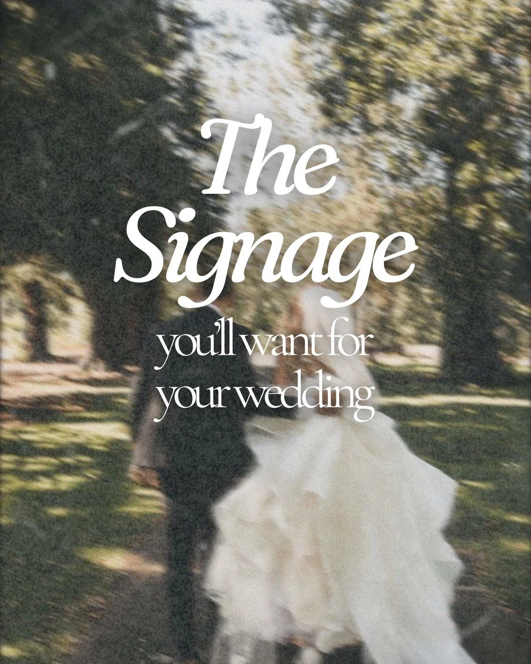 Wedding signage does more than just tell guests where to go or know what&rsquo;s happening... it sets the tone, ties your aesthetic together, and keeps the day flowing smoothly.

Also this is your reminder: you don&rsquo;t need ✨everything✨, just the