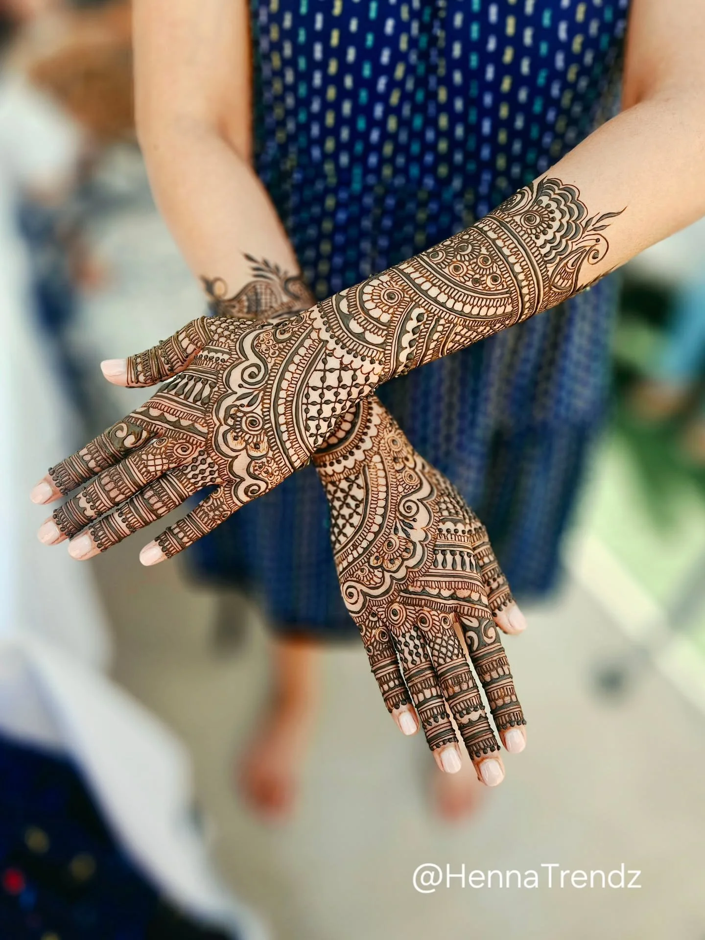 R A M Y A &hearts;️ R Y A N

Beautiful bridal henna isn't just about intricate patterns&mdash;it's about balance, flow, symmetry, and creating a design that flatters the natural shape of the hands and arms. The result is a timeless piece of art that 