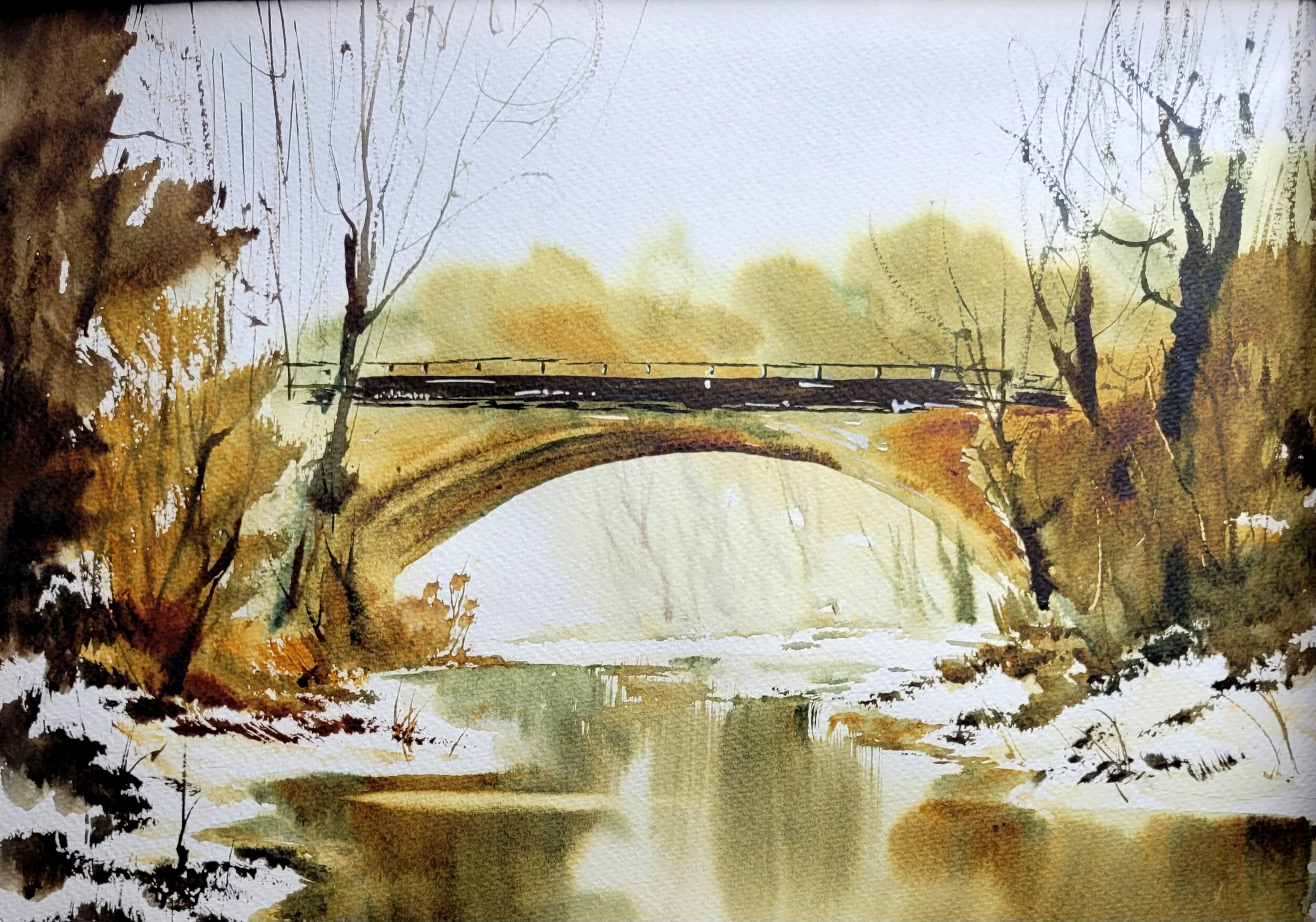 11x15 in. Bridge Reflections