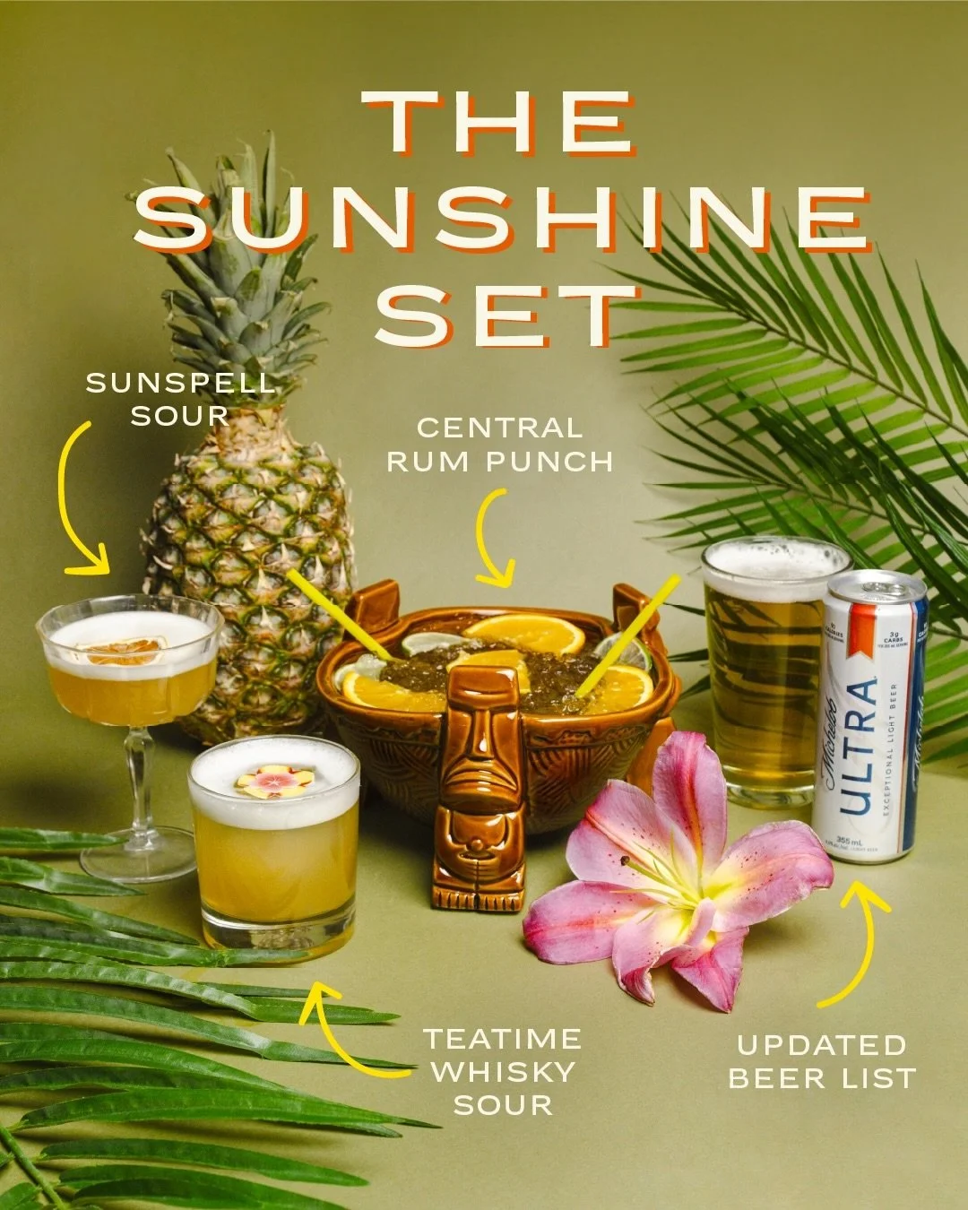 A new season deserves a new menu! 

Introducing The Sunshine Set - fresh additions made for long days, warm nights, and everything in between. 

Now serving at Central!