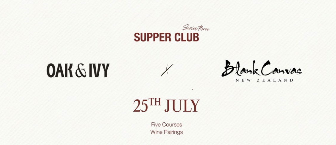 Winter Supper Club: Blank Canvas x Oak & Ivy