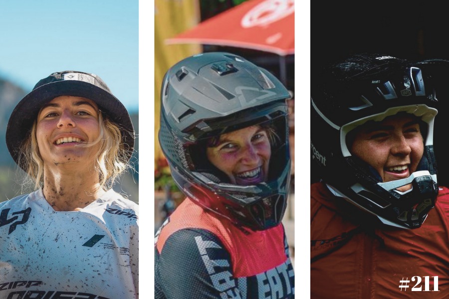 Top 3 Finishers of the 2022 Women's Enduro World Series - Isabeau Courdurier, Morgane Charre, and Hattie Harnden