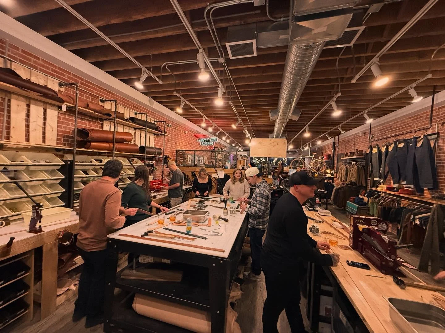 What a way to wrap up the year! Our Christmas staff party was full of laughter, great food, and even better company. Shoutout to @populess for hosting us so we could make some belts and learn about the process!