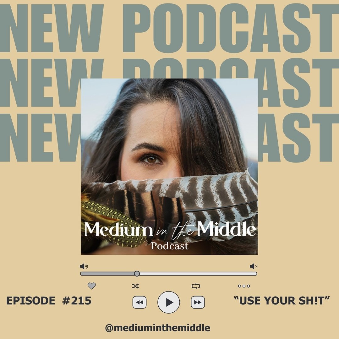 a new podcast episode is out! 🎧 
.
ep. 215 - USE YOUR SH!T 
.
&hellip; an abundance episode ✨
.
the medium in the middle podcast is available anywhere you listen to podcasts- always for free!
.
.
.
#podcast #podcasting #mybanff #podcastersofinstagra