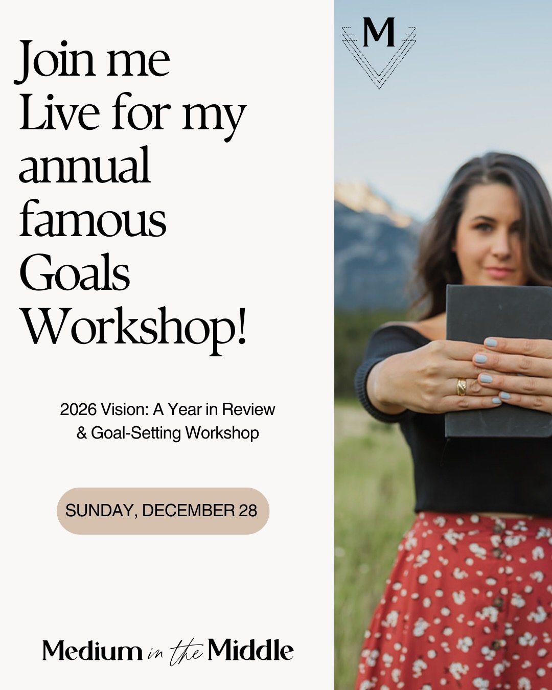 here we go again, for the 6th year 🗓️
.
my favourite time of year where no one knows what day it is and we all collectively wander around in cozy limbo, filled with cheese and leftovers ✨
.
my annual goals workshop is officially backkkkk 
. 🌟2026 v