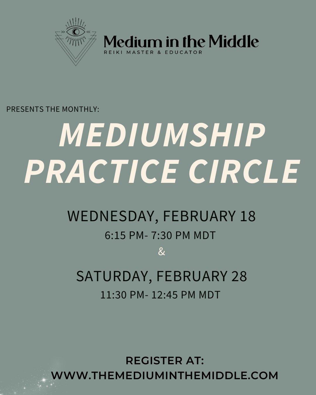 you asked for evening weekday circles, and i delivered 🤝 there are 2 circles in february for you to practice 
.
i host a virtual monthly mediumship practice circle, held via zoom. i have been hosting this circle for over a year 🗓️ 
.
the circles ar