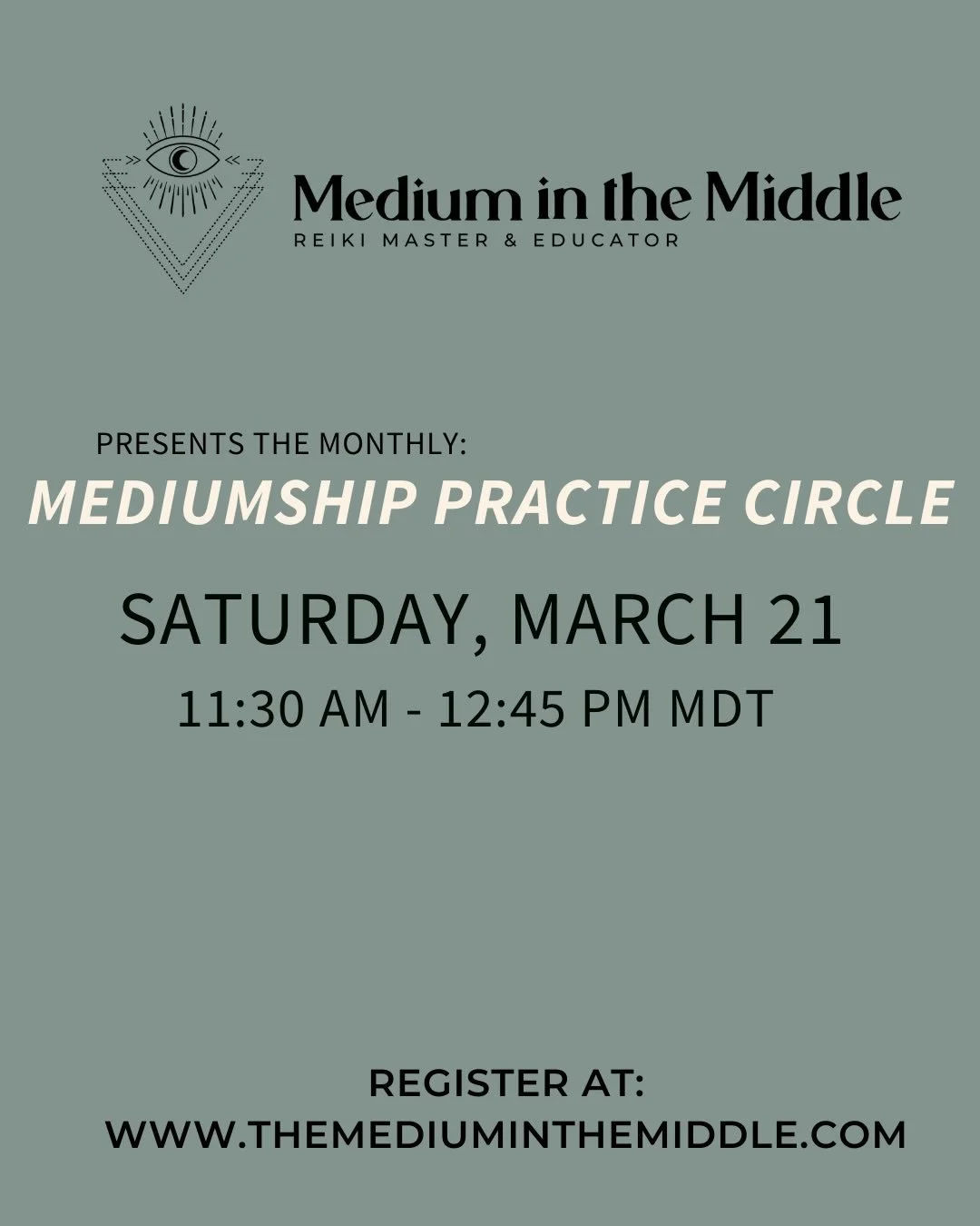 i host a virtual monthly mediumship practice circle, held via zoom, open to ALL developing mediums 👻
.
the circles are 75 minutes: 
20 minutes intro+ instructions + meditation 
20 minutes to give a reading to a partner who expects nothing from you, 