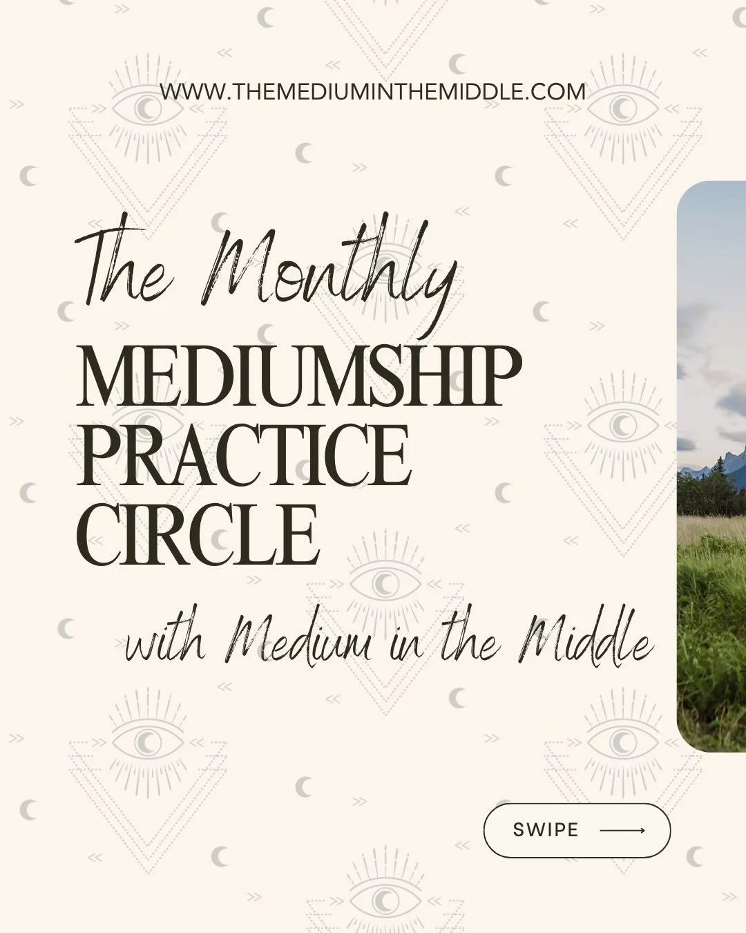 there are two virtual mediumship practice circles in april 💫 
.
i host a virtual monthly mediumship practice circle, held via zoom 🖥️ 
.
the circles are 75 minutes: 
20 minutes intro+ instructions + meditation 
20 minutes to give a reading to a par