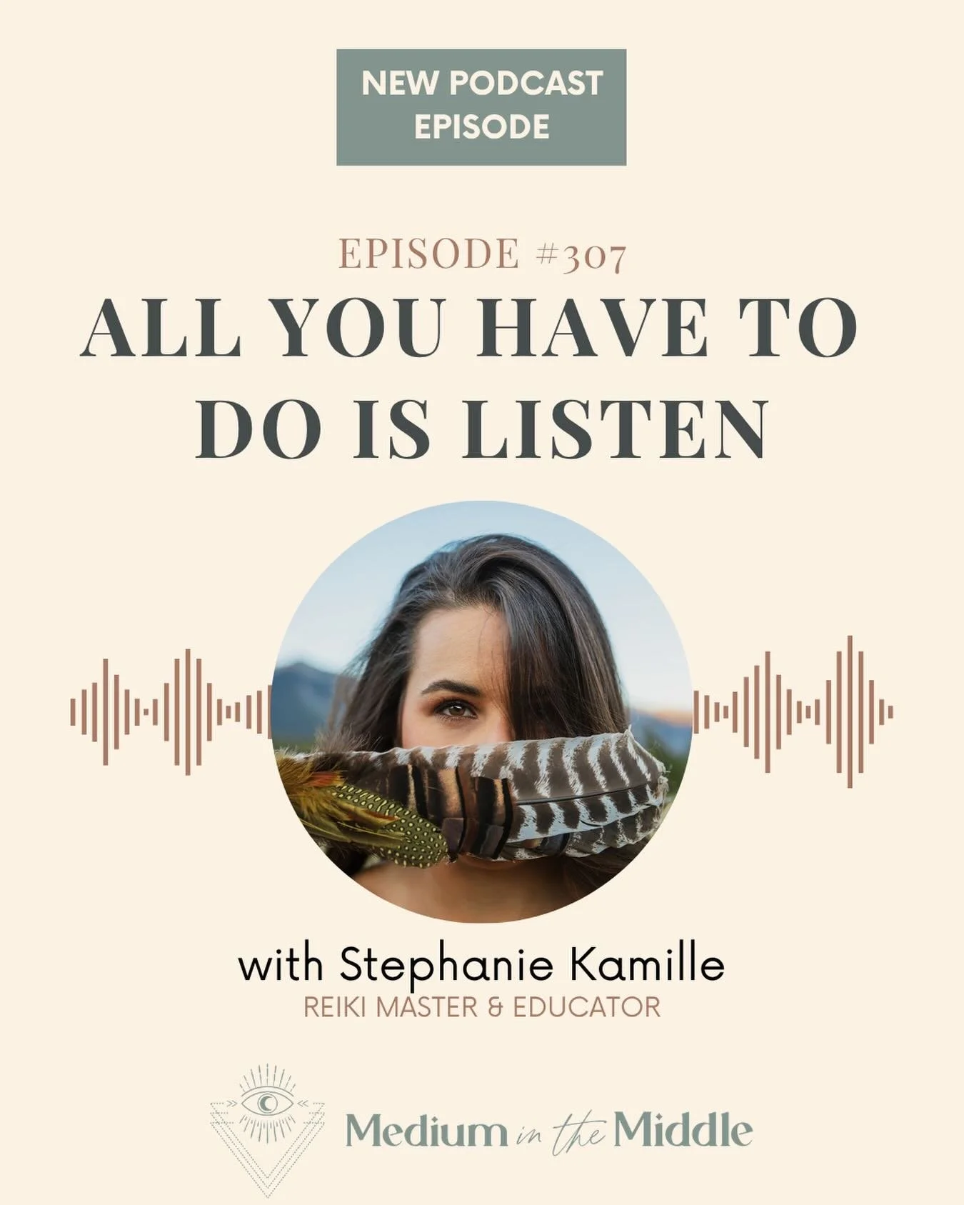 🎙️ new podcast episode # 307: all you have to do is listen ✨
.
this week on the medium in the middle podcast, i&rsquo;m sharing the story of how one of my clients found me through a series of intuitive nudges that took her from australia, to hawaii,