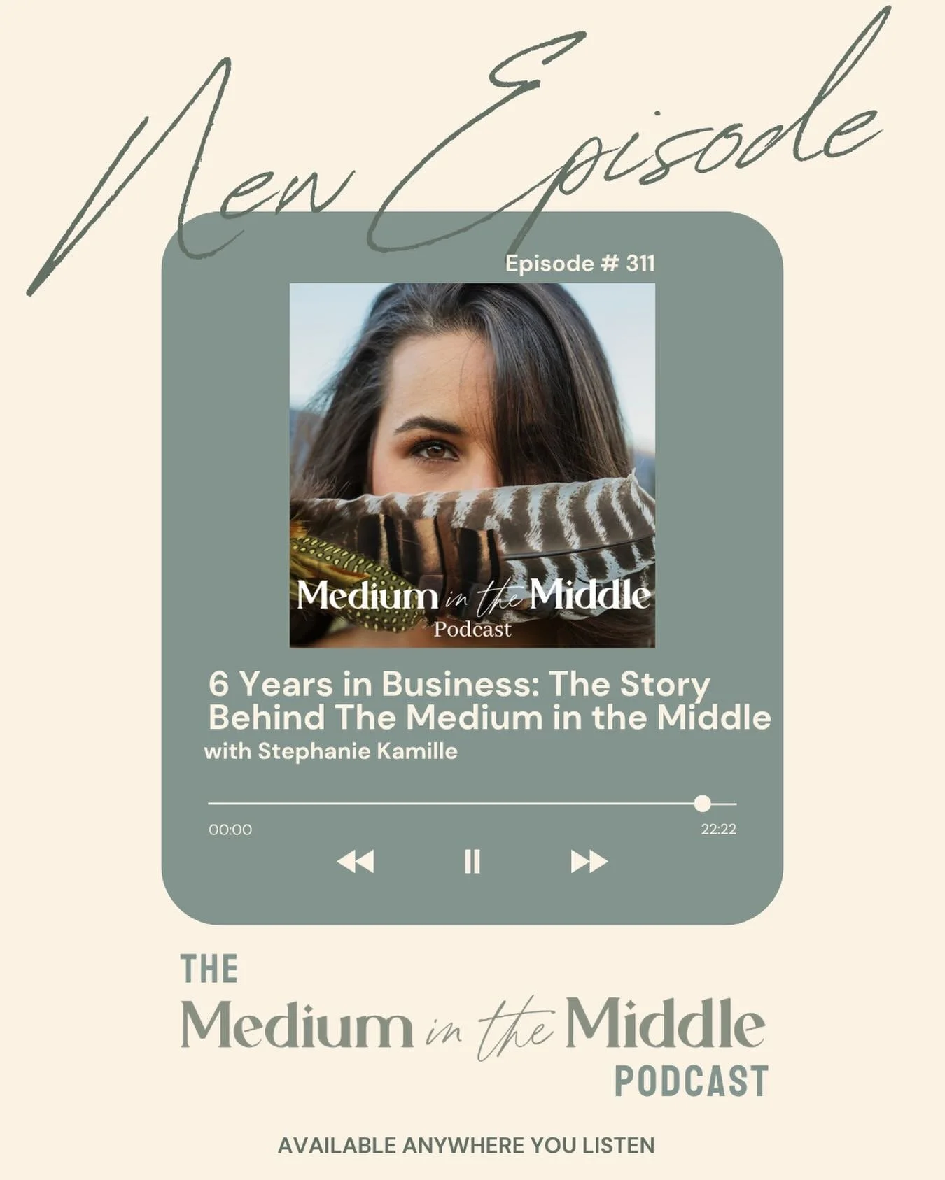 🎧new podcast episode: 6 years in business: the story behind the medium in the middle 
.
on june 9, 2020, i launched the medium in the middle website 💻
.
six years later, i wanted to share the story of how i got here because the website was not wher