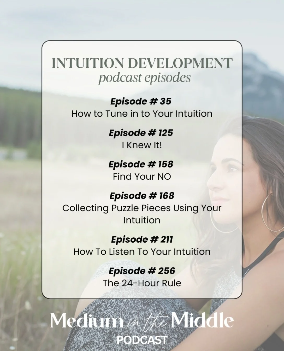 this summer, we&rsquo;re revisiting the medium in the middle archives! 🎙️✨
.
each week, we&rsquo;re highlighting past podcast episodes on a specific topic to help support you in your spiritual development. whether you&rsquo;re discovering these epis