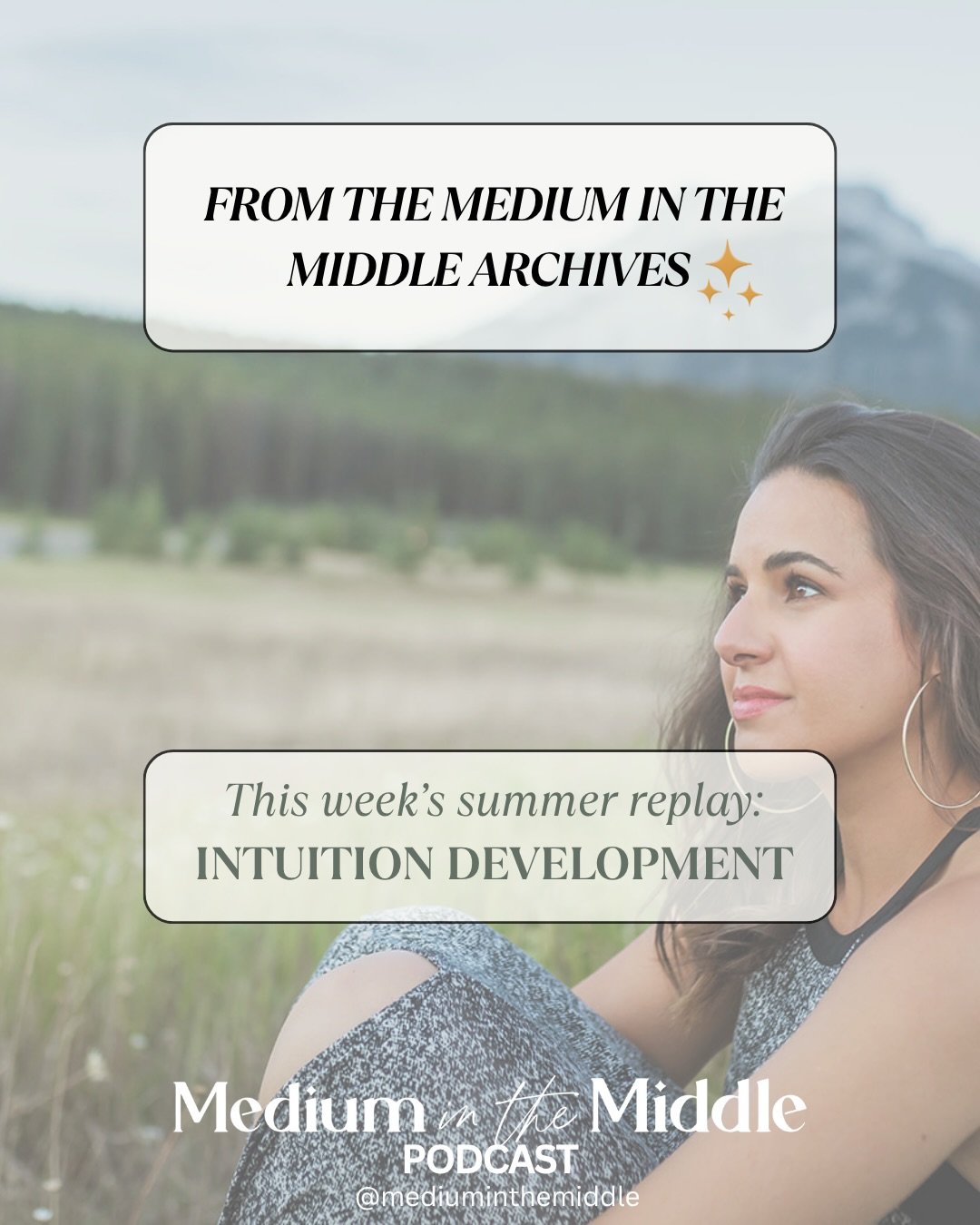 this summer, we&rsquo;re revisiting the medium in the middle archives! 🎙️✨
.
each week, we&rsquo;re highlighting past podcast episodes on a specific topic to help support you in your spiritual development. whether you&rsquo;re discovering these epis