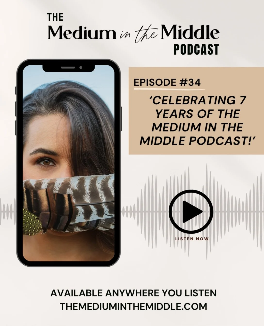 happy 7th birthday to the medium in the middle podcast!! 🎂🎙️🥳
.
seven years ago, this podcast started with one simple idea: i had so many crazy spirit stories, and i was tired of repeating them 😂 so i decided i had to record them
.
in this specia