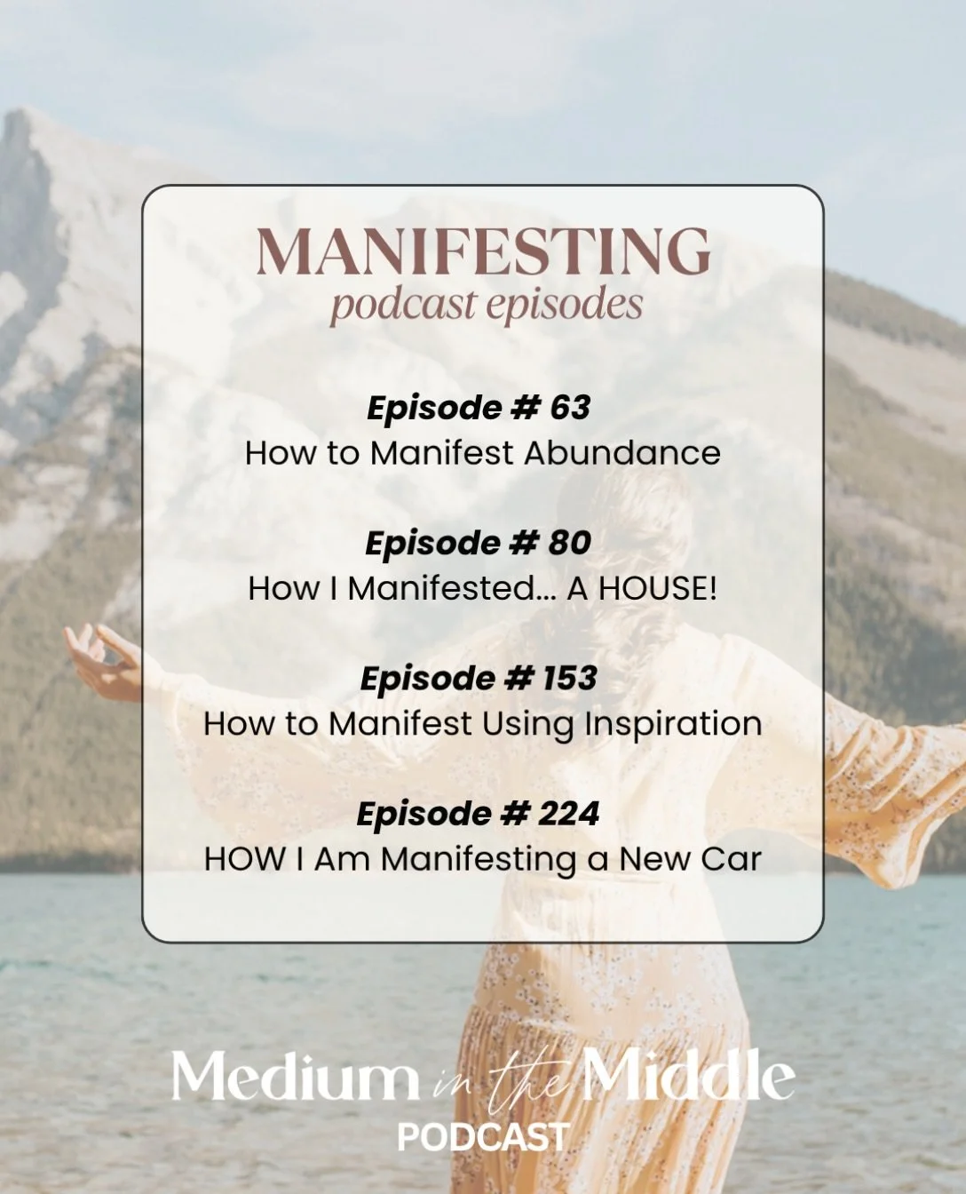 this summer, we&rsquo;re revisiting the medium in the middle podcast archives! 🎙️✨
.
each week, we&rsquo;re highlighting past podcast episodes on a specific topic to help support you in your spiritual development. whether you&rsquo;re discovering th