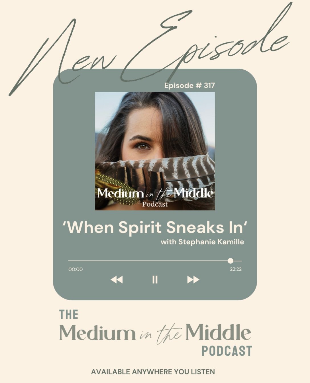 spirit said: if you&rsquo;re going to ignore me, i&rsquo;ll just set off the fire alarms 😂🔥
.
🎙️ this week on the medium in the middle podcast, i&rsquo;m sharing two mediumship stories that happened on the same day, and both are perfect examples o