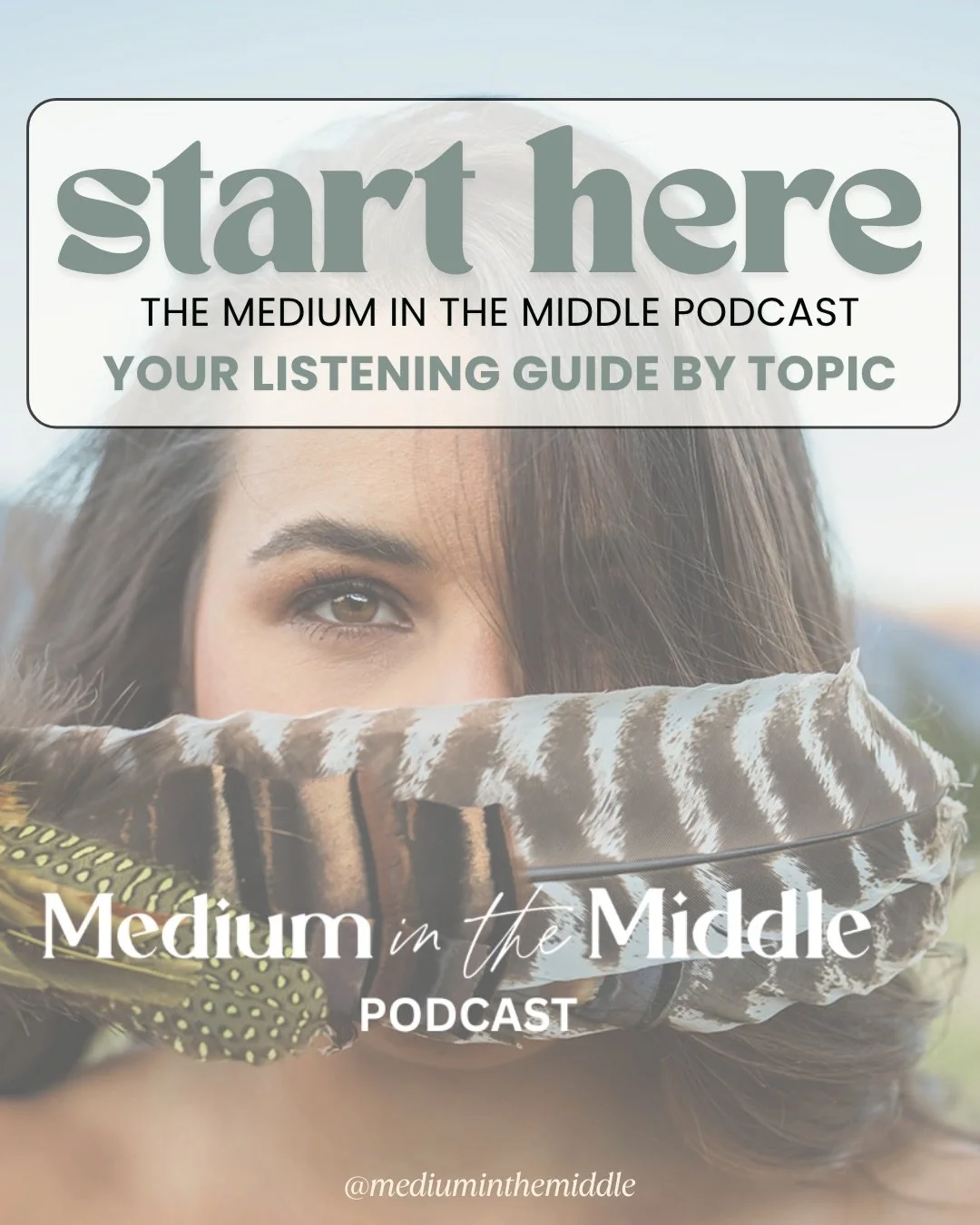 all summer long, i did podcast highlights of past episodes on different topics 🎧 
.
here is your official guide to the medium in the middle podcast, by topic, so you can easily find episodes to help you in where your are in your spiritual developmen