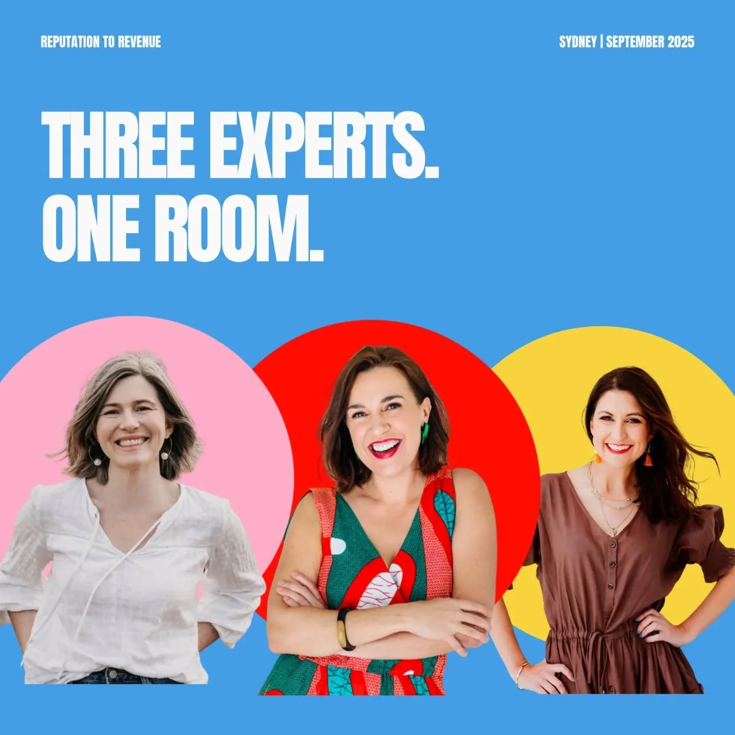 Imagine heading into the last part of the year with clarity and confidence about your message to the world and your next move to get it out there on stages, in the media and online.

This is what awaits you at Reputation to Revenue - the one-day inte