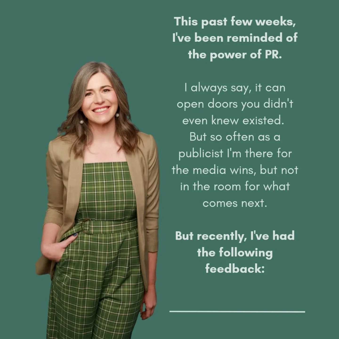 This past few weeks, I've been reminded of the power of PR. 

When you share expertise in the media, show-up on podcasts, and connect with new audiences, big things can happen. 

If you're interested in learning about the doors PR could open for you,