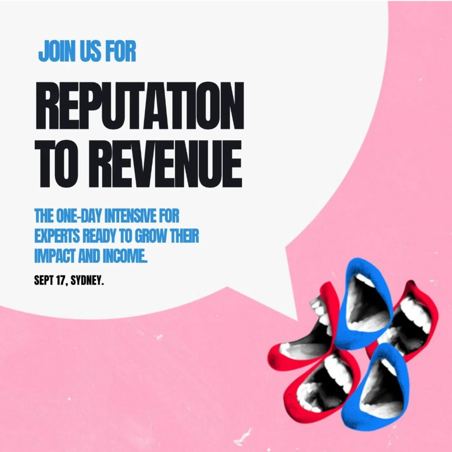 If you're thinking about coming along to Reputation to Revenue in Sydney's CBD with me, Kathy Rhodes @the_thought_alchemist and Brook McCarthy @brookmccarthy on 17th September, then now's the time to make your move - early bird pricing finishes at mi