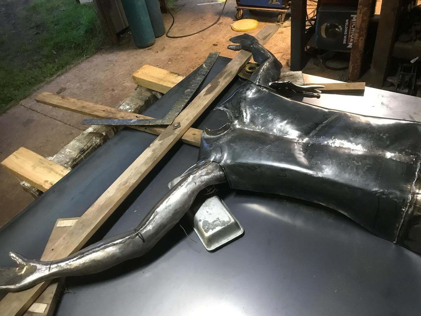 A new sculpture commissioned by Lumen Christi in Churchill. Not far off being finished