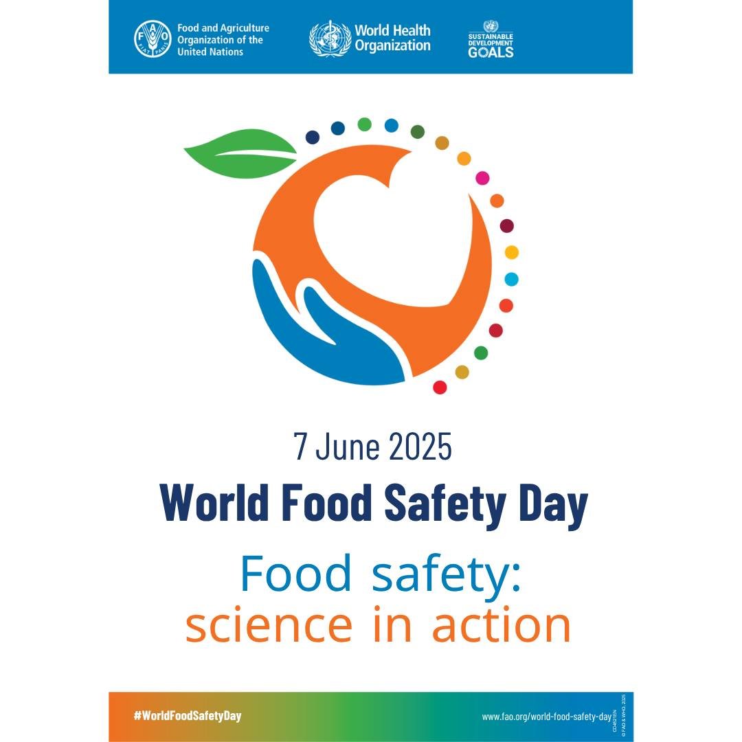 🔬 World Food Safety Day 2025: Science in Action
June 7th is World Food Safety Day, and this year&rsquo;s theme, &ldquo;Food Safety: Science in Action,&rdquo; is a powerful reminder of the vital role science plays in keeping our food safe from farm t