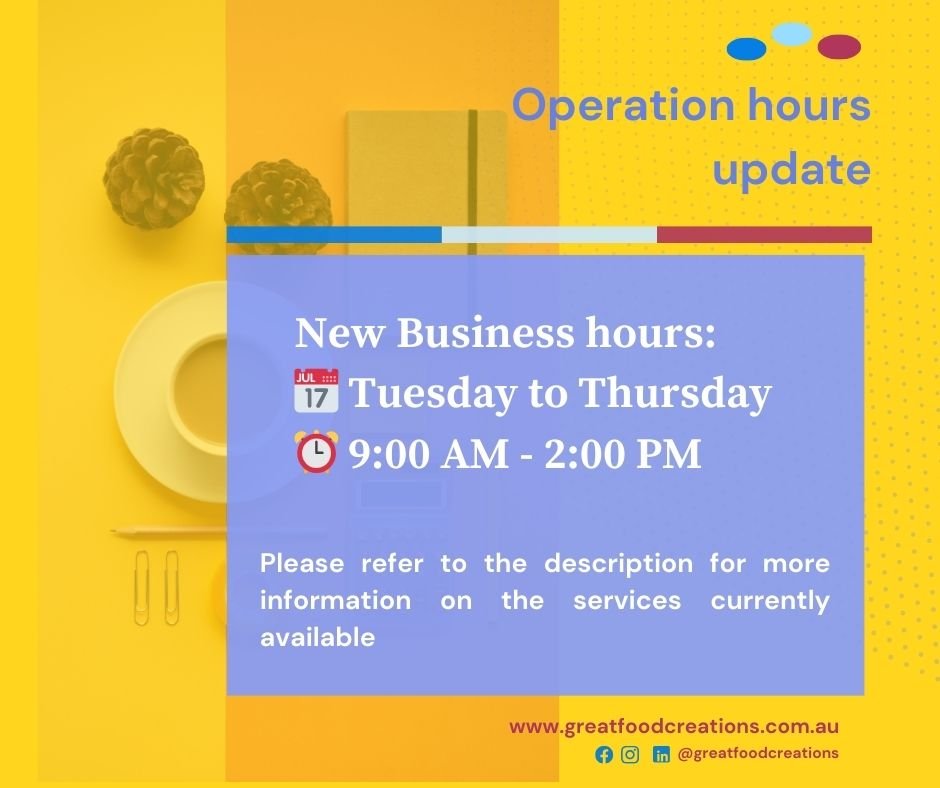 🚨 Exciting News! 🚨

We are excited to announce from now on, we are back more days a week and with our full offer of services. Please email us for more information.

New Business Hours: 📅 Tuesday  to Thursday
⏰ 9:00 AM - 2:00 PM

We can&rsquo;t wai