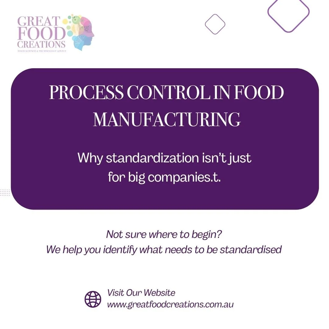 When you hear &ldquo;process control,&rdquo; it might sound like something only large-scale manufacturers need &mdash; but that couldn&rsquo;t be further from the truth.

For small and start-up food businesses, building reliable, repeatable processes