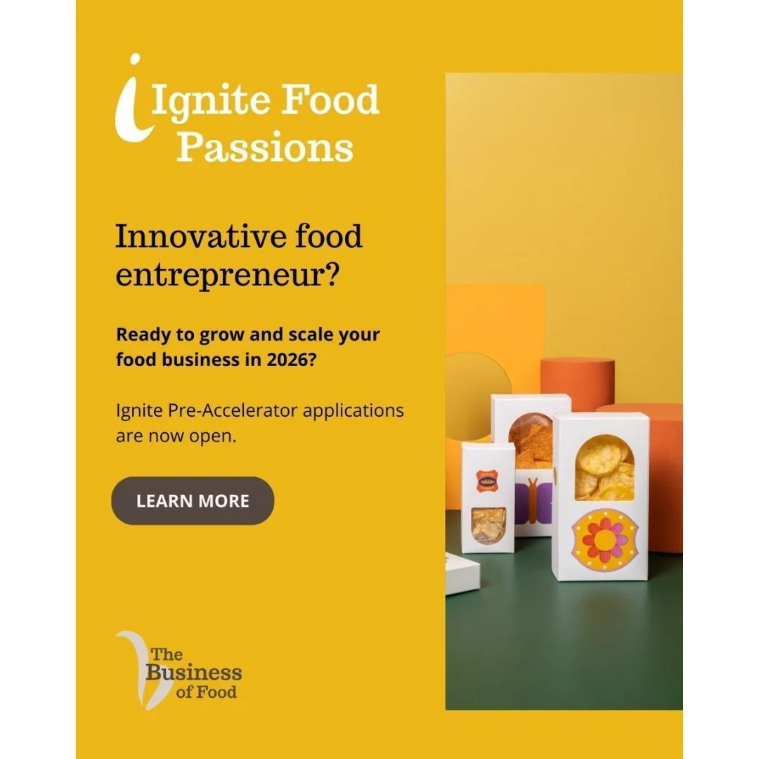 WE ARE EXPERTS AT THE IGNITE FOOD PASSIONS PRE ACCELERATOR PROGRAM. 

Food entrepreneur ready to take your business to the next level?

Join the Ignite pre-accelerator, a structured 6-week program to help you scale your food business profitably.

App