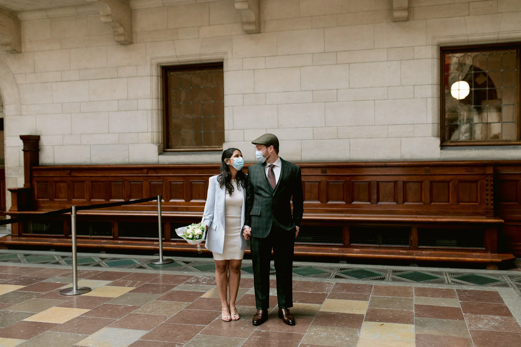 Covid Elopement in Copenhagen City Hall / Claudia + Christian