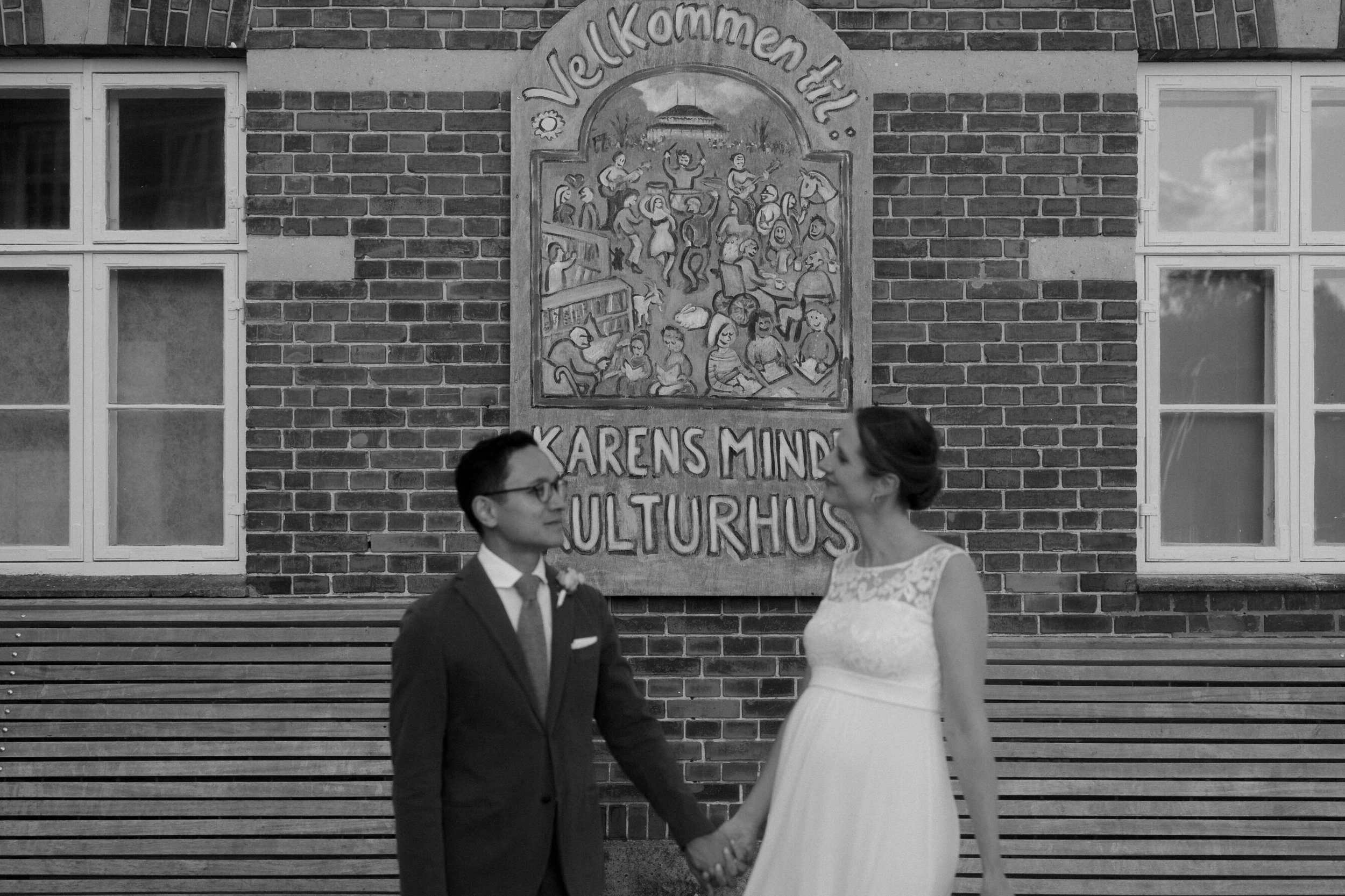 Karens Minde Culture House Wedding / Pascale &amp; Merv