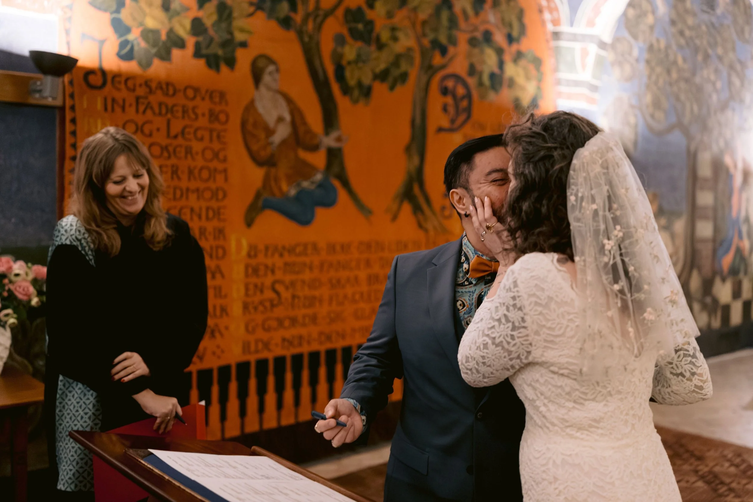 Copenhagen City Hall Elopement - Copenhagen City Hall Ceremony Room
